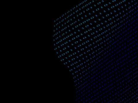 Black binary  numbers Stock Illustration