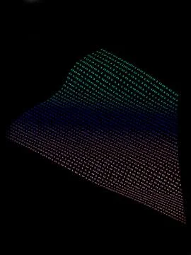 Black binary  numbers Ilustração Stock