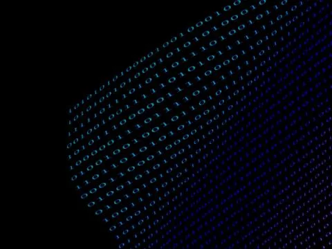 Black binary  numbers Stockillustratie