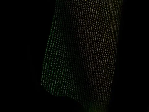 Black binary  numbers Stock Illustration