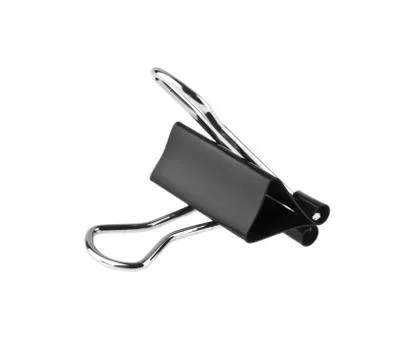 Black binder isolated on white background Stock Photos
