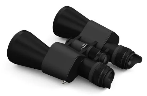 Black binoculars Stock Illustration