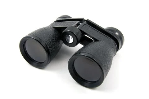 Black binoculars Foto stock