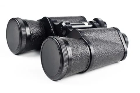 Black binoculars Stock Photos