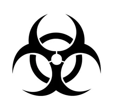 Black biohazard symbol Stock-Illustration