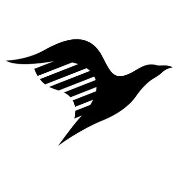 Black Bird Icon Stock Illustration