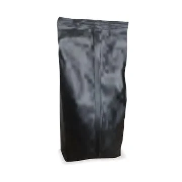 Black Blank Foil Packaging Of Coffee 스톡 일러스트