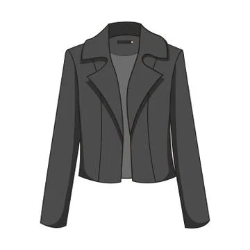 Black blazer Illustrazione stock