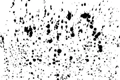 Black blobs isolated on white. Stock-Illustration