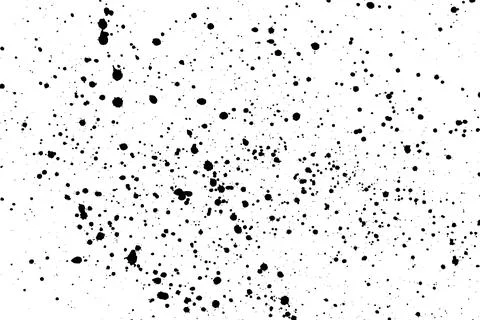 Black blobs isolated on white. Ilustración de archivo