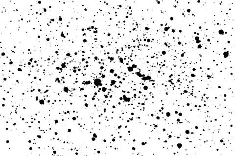 Black blobs isolated on white. Ilustración de archivo