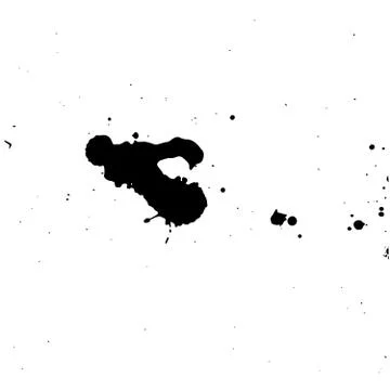 Black blobs with small and large drops Stock Illustration