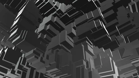 Black blocks abstract background Stock Footage 109226727