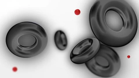 Black Blood Cells Abstract Render Stock Footage 318955134