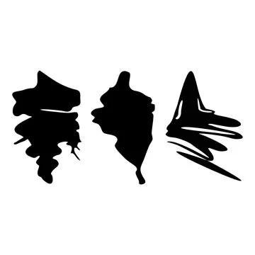 Black blot icon Stock Illustration