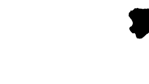 Black blot white background Stock Footage 102281958