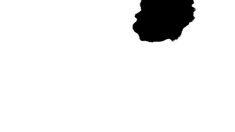 Black blot white background Stock Footage 102282108