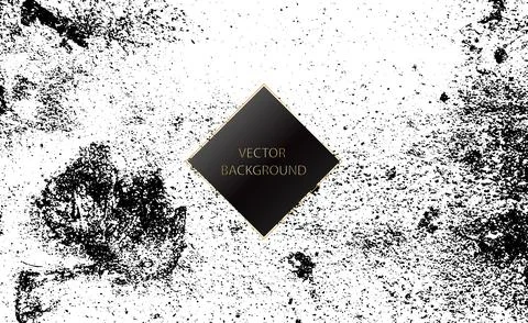 Black blots drops chaotic on a white background, abstract background design Illustrazione stock