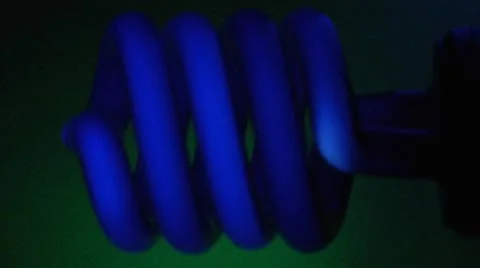 Black-blue light blinking lamp. Video stock 8885667