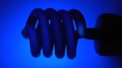 Black-blue light blinking lamp. Video stock 8885707