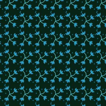 Black blue seamless pattern Stock Illustration