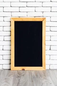 The black board has space for writing various guidelines ideas for concept an Stock Photos