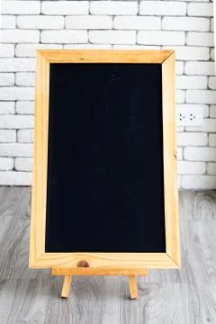 The black board has space for writing various guidelines ideas for concept an Stock Photos