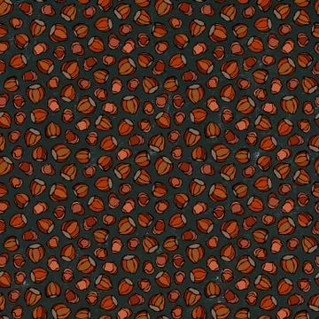 Black Board. Hazelnut Seamless Endless Pattern. Whole and Peeled Hazelnut. Au Stock Illustration