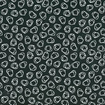 Black Board. Hazelnut Seamless Endless Pattern. Whole Peeled Hazelnut. Autumn or Illustrazione stock