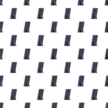 Black board mockups repeating pattern on white background Illustrazione stock