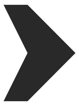 Black bold arrowhead. Road direction symbol. Navigation icon Stock Illustration