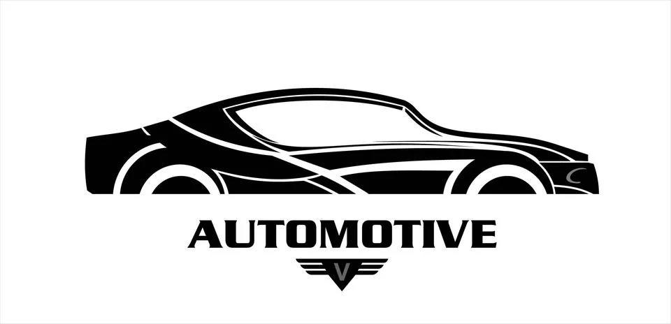 Black bold car Stock Illustration