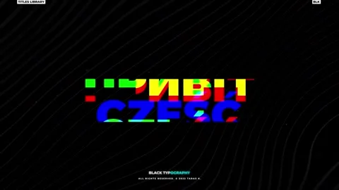 Black Bold Titles Stock After Effects