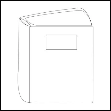 Black Book icon Simple book symbol pictogram illustration Stock Illustration