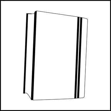 Black Book icon Simple book symbol pictogram illustration Stock Illustration