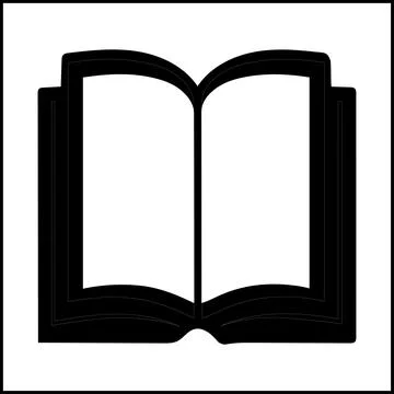 Black Book icon Simple book symbol pictogram illustration Stock Illustration