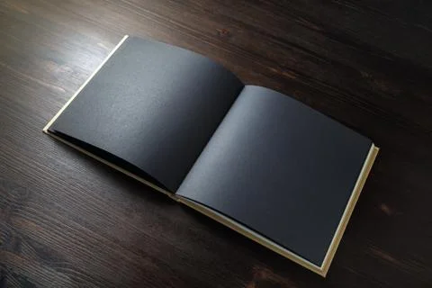 Black book mock up Stock Photos