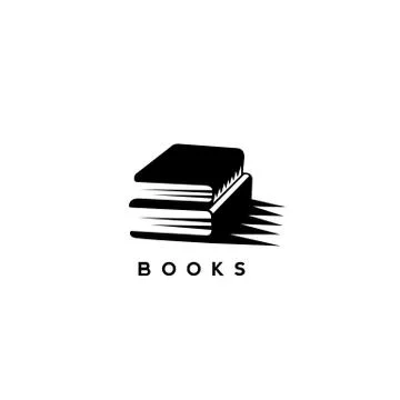 Black books with shadow vector illustration design. Stock Illustration