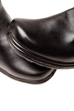 Black boot, isolated on white Stock Photos
