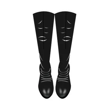 Black boots 스톡 일러스트