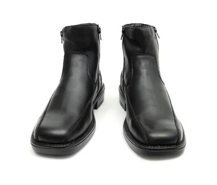 Black boots Stock Photos