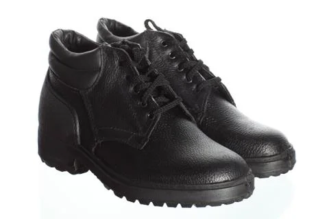 Black boots Stock Photos