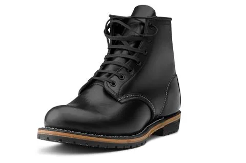 Black boots Stock Photos