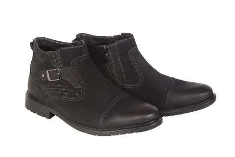Black boots Stock Photos