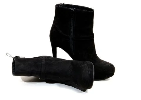 Black boots Stock Photos