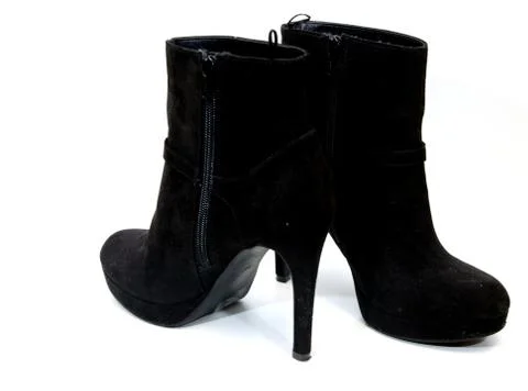 Black boots Stock Photos