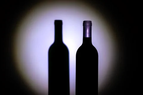 Black bottle. Stock Photos