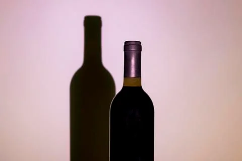 Black bottle. Stock Photos