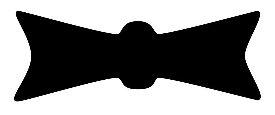 Black Bow Icon Stock Illustration