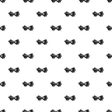 Black bow tie classic formal seamless pattern Stock Illustration
